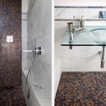 bagno mosaico e vetro